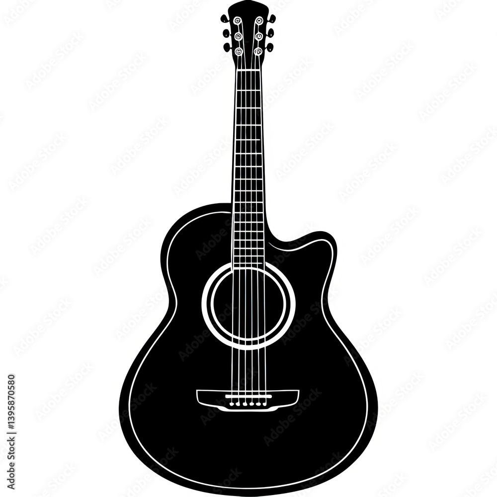 Obraz premium Cinco de Mayo Guitars Silhouette