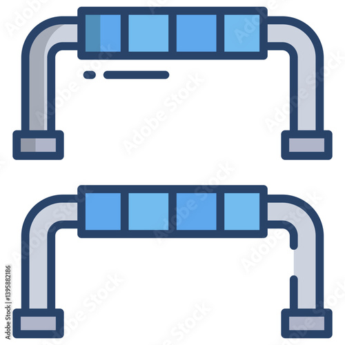 Linear color Push Up icon