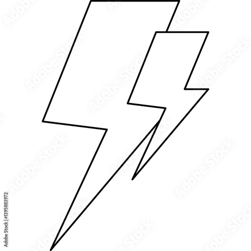 Electric Current single vector illustration icon