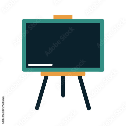  Colorful Chalkboard Stand Icon