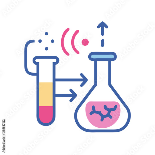  Simple Chemical Reaction Icon