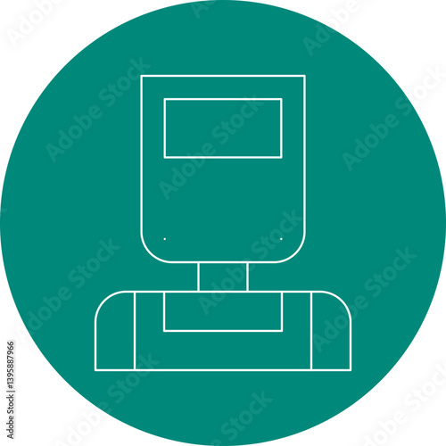 Welder single vector illustration icon