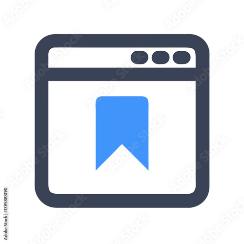  Detailed Digital Bookmarks Icon