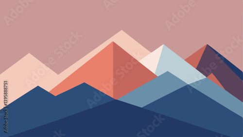 vector illustration of a mountain landscape