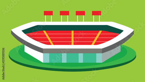 vector illustration of a green house