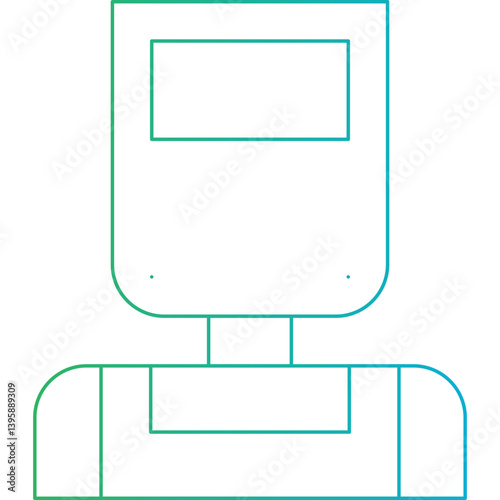 Welder single vector illustration icon