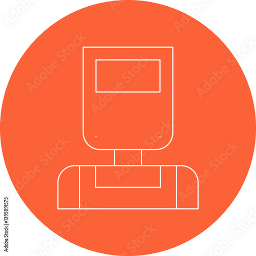 Welder single vector illustration icon
