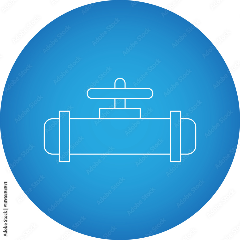 Valve I single vector illustration icon Valve I single vector illustration icon