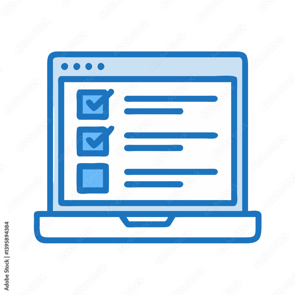 Online Test Icon Design Online Test Icon Design