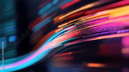 A dynamic coding environment on a laptop screen, showing lines of Python and R code for data science applications,