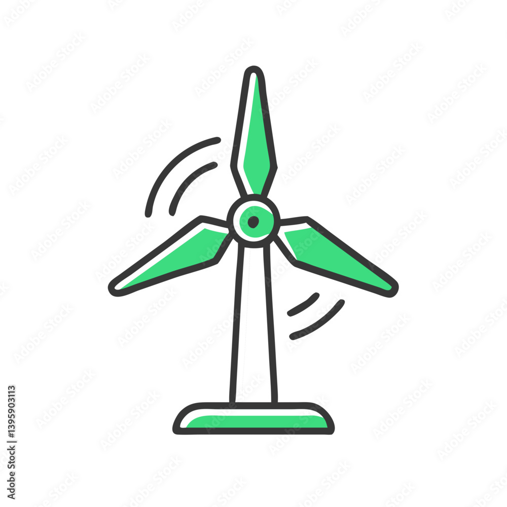 Wind Turbine Spinning in Eco-Friendly Design Wind Turbine Spinning in Eco-Friendly Design