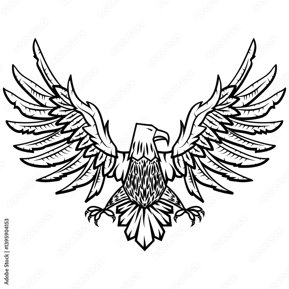 Obraz premium eagles. Design elements for logo, label, emblem, badge template.