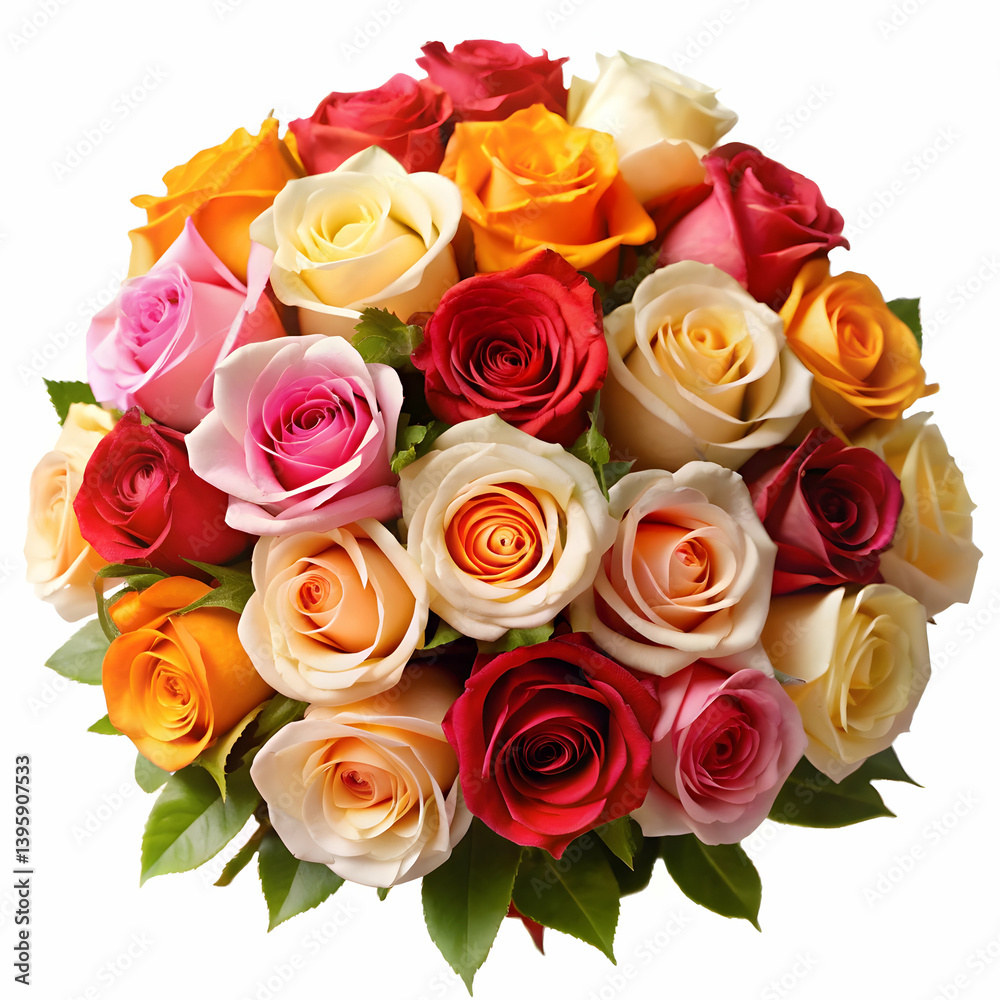 Fototapeta premium Colorful Rose Bouquet