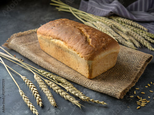 bread loaf baked healthy homemade breakfast wheat