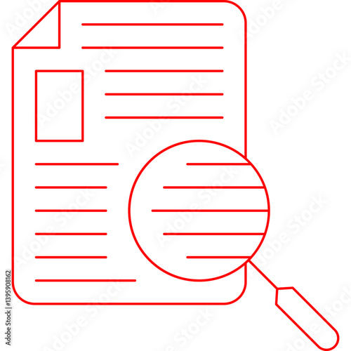 Finding single vector illustration icon