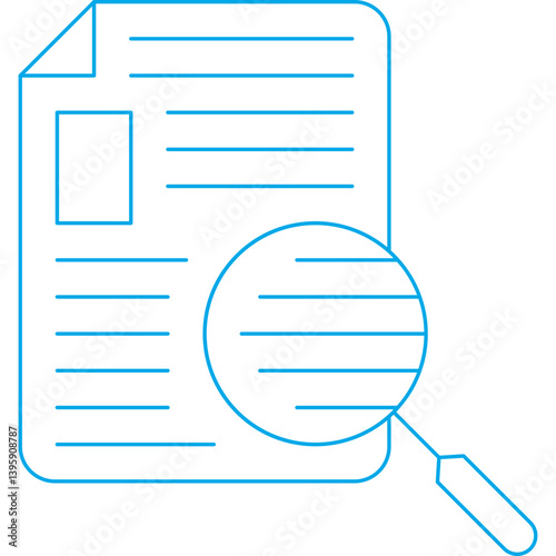 Finding single vector illustration icon