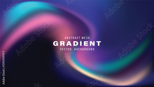 Abstract Mesh Gradient Vector Background Design Template
