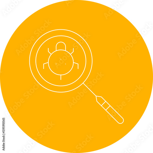Find Bugs single vector illustration icon