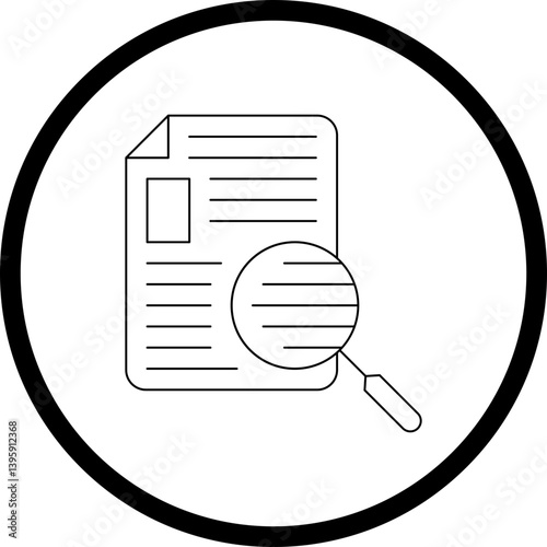 Finding single vector illustration icon