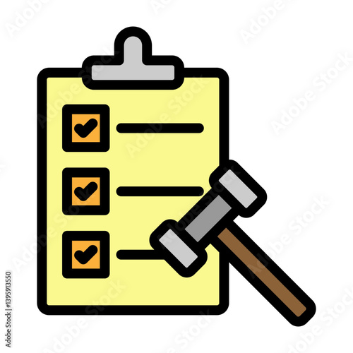 Regulatory Compliance Vector Filled Icon Design