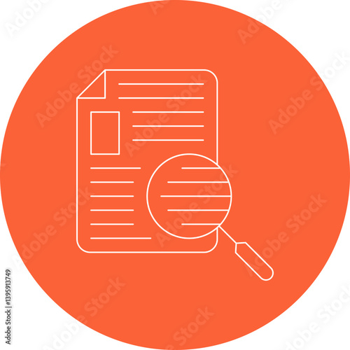 Finding single vector illustration icon