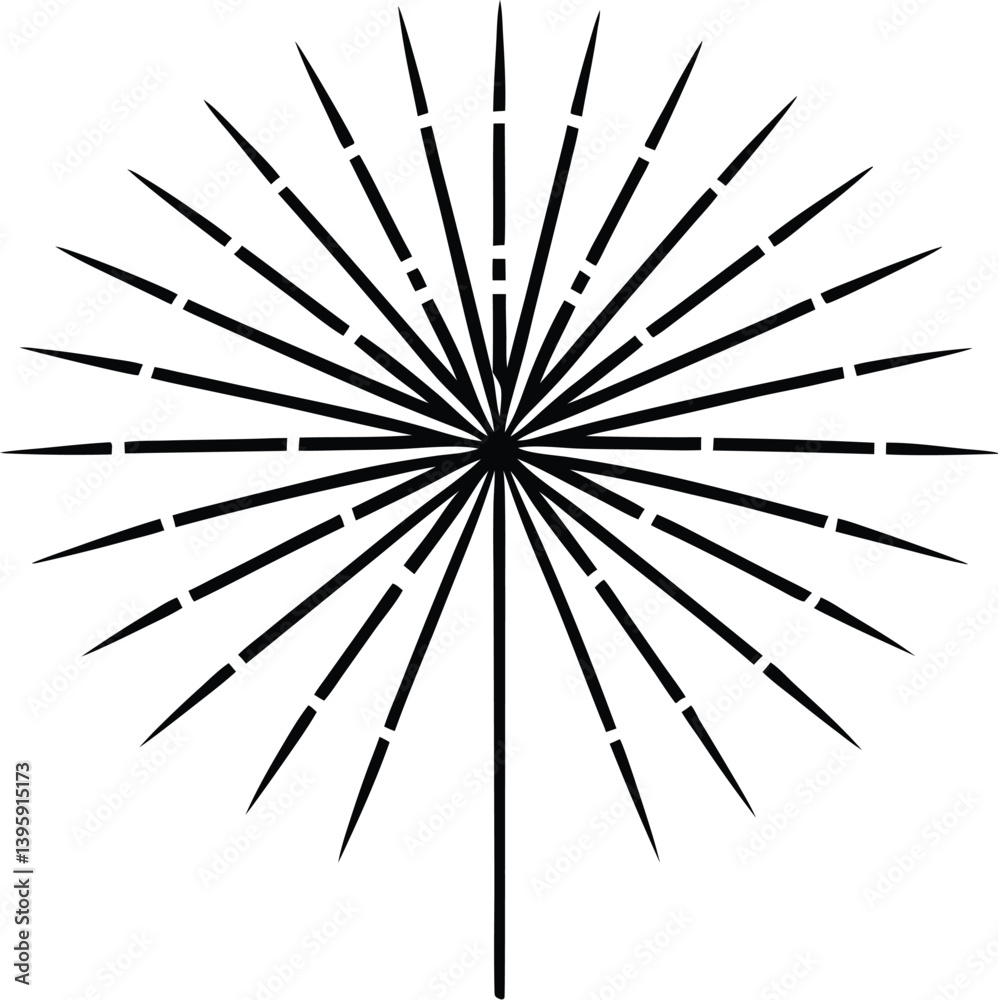 Obraz premium fireworks silhouette vector designs 12