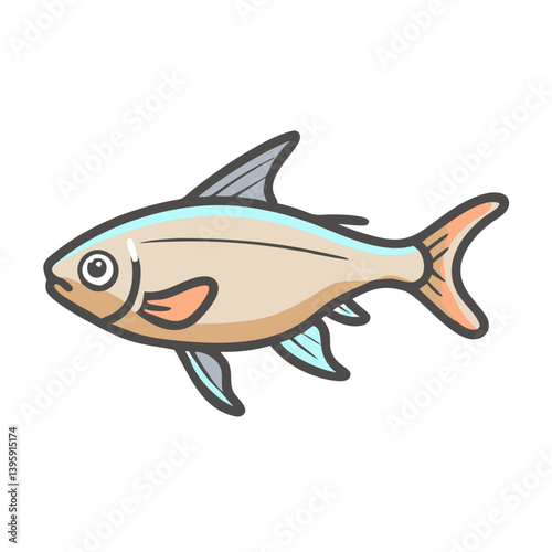 congo tetra fish icon, congo tetra fish vector illustration-simple illustration of congo tetra fish, perfect for congo tetra fish logos and icons