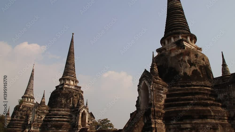 Wat Phra Si Sanphet - one of the most important and grand temples of the Ayutthaya Historical Park in Thailand.