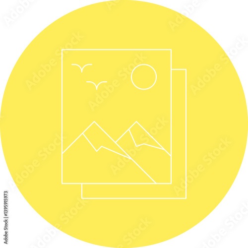 Picture single vector illustration icon