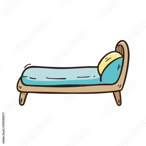 daybed icon, daybed vector illustration-simple illustration of daybed, perfect for daybed logos and icons