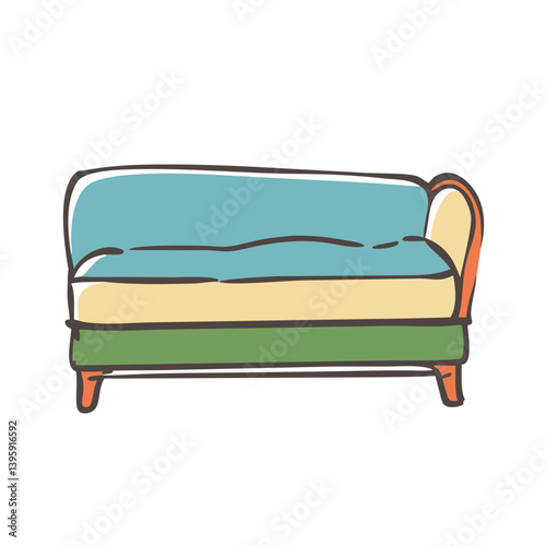 daybed icon, daybed vector illustration-simple illustration of daybed, perfect for daybed logos and icons