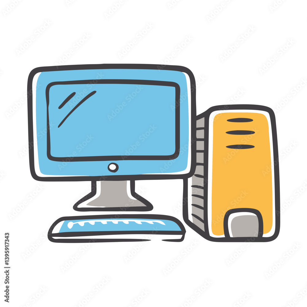 desktop computer icon, desktop computer vector illustration-simple illustration of desktop computer, perfect for desktop computer logos and icons desktop computer icon, desktop computer vector illustration-simple illustration of desktop computer, perfect for desktop computer logos and icons