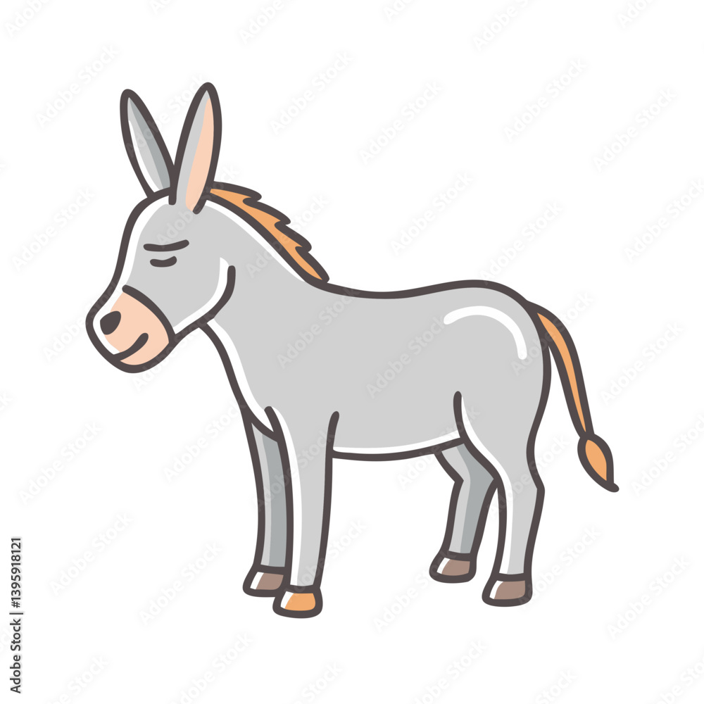 donkey icon, donkey vector illustration-simple illustration of donkey, perfect for donkey logos and icons donkey icon, donkey vector illustration-simple illustration of donkey, perfect for donkey logos and icons