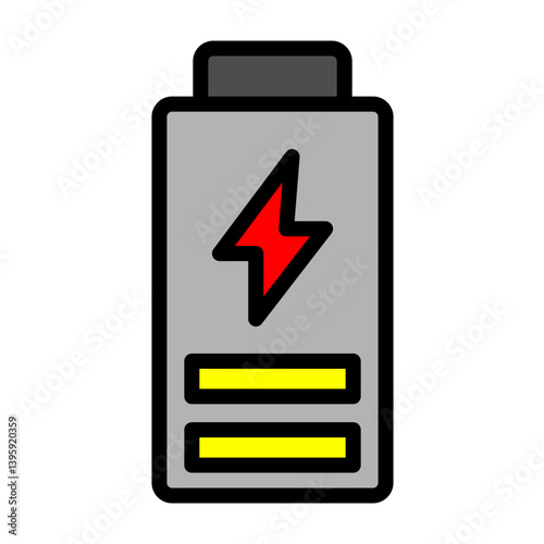 Battery Vector Filled Icon Design