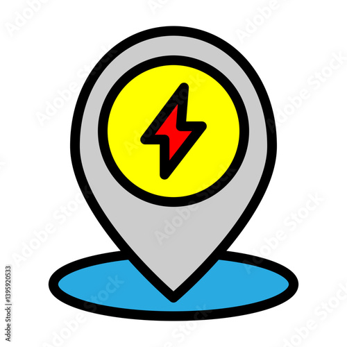 Pin Point Vector Filled Icon Design