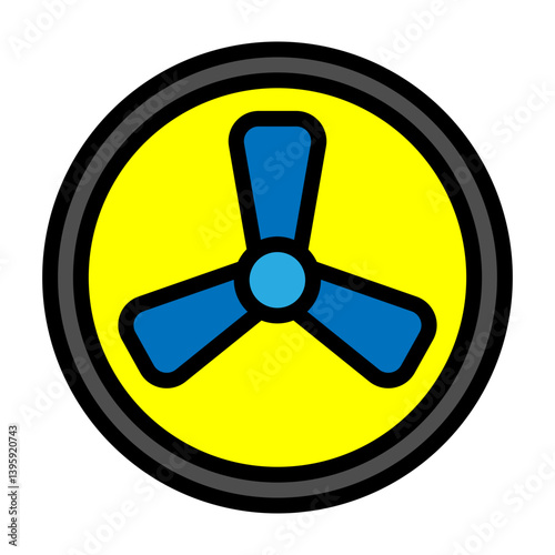 Radiioactive Vector Filled Icon Design