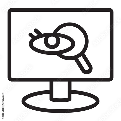 spyware line icon