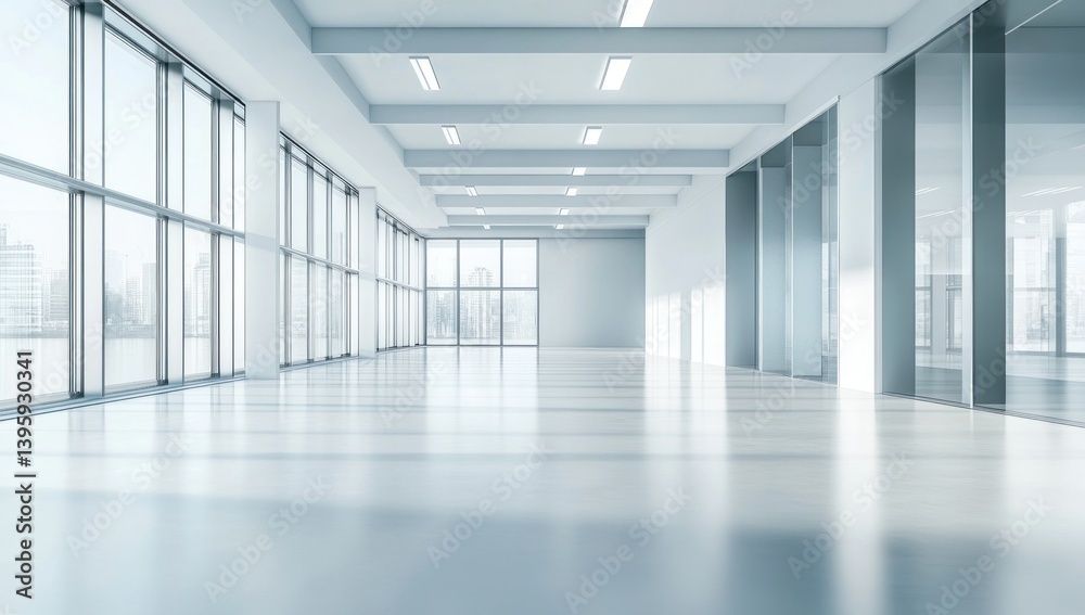 custom made wallpaper toronto digitalModern Empty Office Space with City View