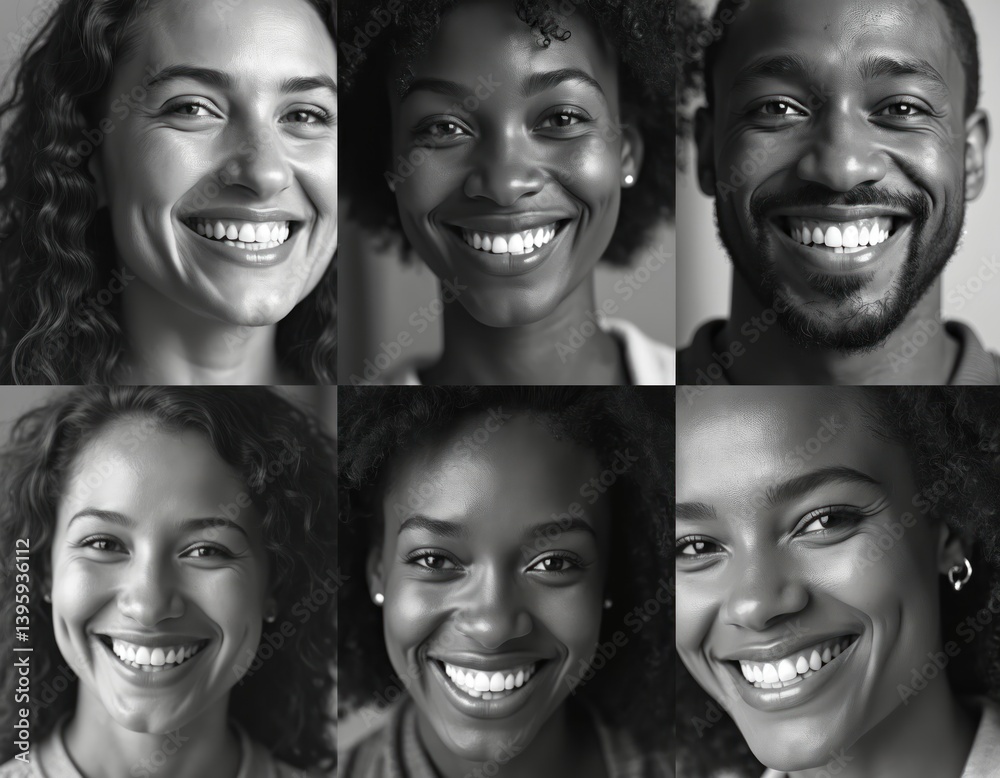 Collage portraits smiling people of diverse ethnicities. Happy faces express joy, positive emotions. Smiling men and women of different races. Group of young adults. Happiness concept. Collage portraits smiling people of diverse ethnicities. Happy faces express joy, positive emotions. Smiling men and women of different races. Group of young adults. Happiness concept.