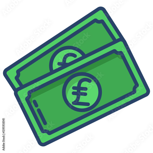 Linear color Currency note icon