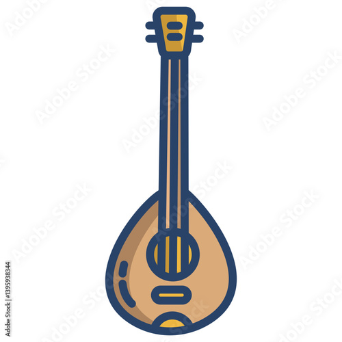 Linear color Mandolin icon