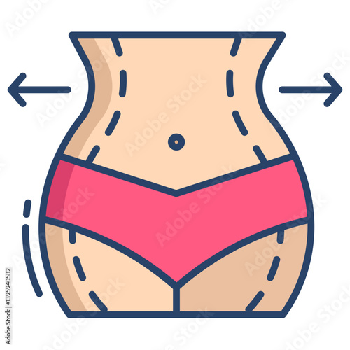 Linear color Weight Regain icon