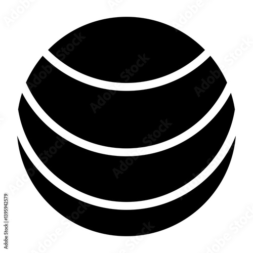 Fitness Ball line icon