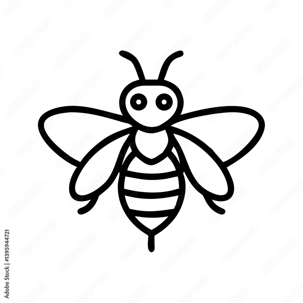 Obraz premium Bee Animal outline Icons