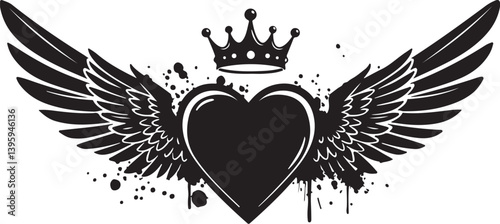 Vector graffiti spray paint love isolated vector illustration