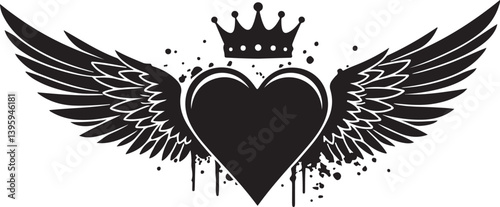 Vector graffiti spray paint love isolated vector illustration