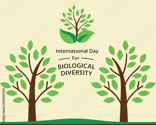 International Day for Biological Diversity: Trees and Seedling Symbolizing Growth.