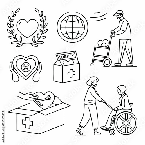 Medical and Healthcare Icons | Doctor, Hospital, Medicine, Health Checkup, Surgery, Ambulance, Prescription, Patient, Medical Tools, Virus, First Aid, Clean Flat Vector Icons