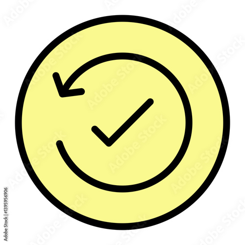 Refresh Vector Filled Icon Design