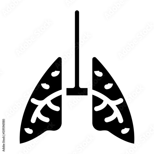 Lungs line icon